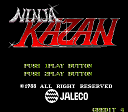 Ninja Kazan (World) Title Screen